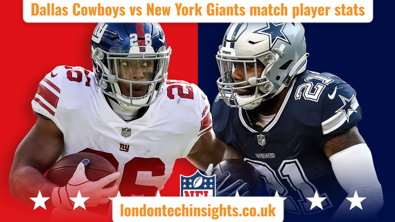 Dallas Cowboys vs New York Giants match player stats